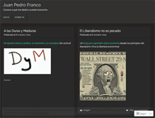 Tablet Screenshot of juanpedrofranco.wordpress.com