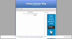 Desktop Screenshot of nsleiman.wordpress.com