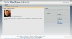 Desktop Screenshot of pastorchad.wordpress.com