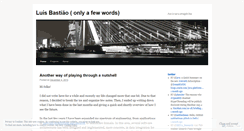 Desktop Screenshot of luisbastiao.wordpress.com