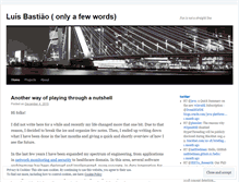 Tablet Screenshot of luisbastiao.wordpress.com