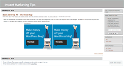 Desktop Screenshot of instantmarketingtips.wordpress.com