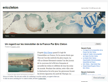 Tablet Screenshot of ericcleton.wordpress.com