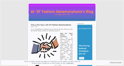 Desktop Screenshot of fashionmetamorphosis.wordpress.com