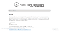 Desktop Screenshot of masterpianotechnicians.wordpress.com