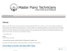 Tablet Screenshot of masterpianotechnicians.wordpress.com