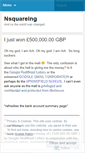 Mobile Screenshot of nsquare.wordpress.com
