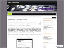 Tablet Screenshot of desordenados.wordpress.com