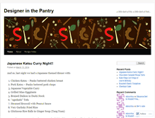 Tablet Screenshot of designerinthepantry.wordpress.com