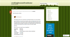 Desktop Screenshot of cookinglessonsfromhome.wordpress.com