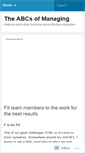 Mobile Screenshot of abcmanage.wordpress.com