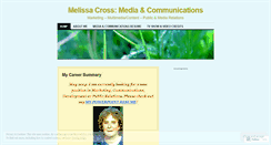 Desktop Screenshot of melissacross.wordpress.com