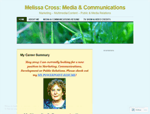 Tablet Screenshot of melissacross.wordpress.com