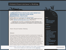Tablet Screenshot of globalcitizen1stclass.wordpress.com