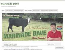 Tablet Screenshot of marinadedave.wordpress.com