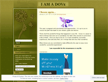 Tablet Screenshot of iamadove.wordpress.com
