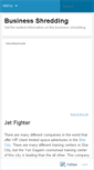 Mobile Screenshot of buinessshredding.wordpress.com
