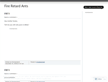 Tablet Screenshot of fireretardants.wordpress.com