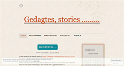 Desktop Screenshot of gedagtes.wordpress.com