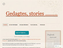 Tablet Screenshot of gedagtes.wordpress.com