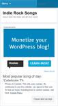 Mobile Screenshot of indierocksongs.wordpress.com