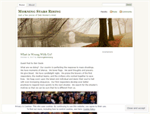 Tablet Screenshot of morningstarsrising.wordpress.com