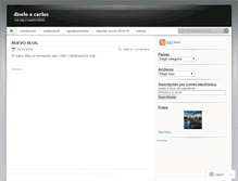 Tablet Screenshot of diseloacarlos.wordpress.com