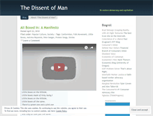 Tablet Screenshot of dissentofman.wordpress.com