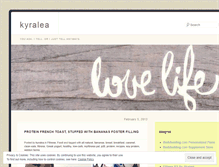Tablet Screenshot of kyralea.wordpress.com