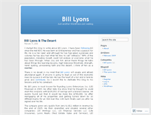 Tablet Screenshot of allaboutbilllyons.wordpress.com