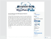 Tablet Screenshot of menopawspals.wordpress.com