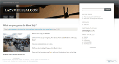 Desktop Screenshot of lazymulesaloon.wordpress.com