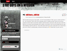 Tablet Screenshot of 3fatguysonamission.wordpress.com