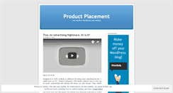 Desktop Screenshot of productplacements.wordpress.com