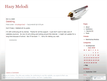 Tablet Screenshot of hazymelodi.wordpress.com