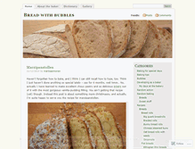 Tablet Screenshot of breadwithbubbles.wordpress.com