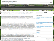 Tablet Screenshot of insectsplantsandscience.wordpress.com