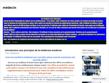 Tablet Screenshot of medecincritique.wordpress.com