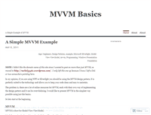 Tablet Screenshot of mvvmbasics.wordpress.com