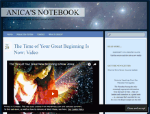 Tablet Screenshot of anicasnotebook.wordpress.com