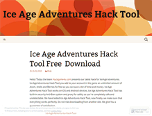 Tablet Screenshot of iceageadventureshacktool.wordpress.com