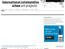 Tablet Screenshot of icuartprojects.wordpress.com