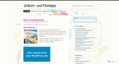 Desktop Screenshot of buchundfilmtipps.wordpress.com
