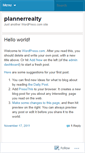 Mobile Screenshot of plannerrealty.wordpress.com
