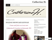 Tablet Screenshot of catherinehboutique.wordpress.com