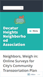 Mobile Screenshot of decaturheights.wordpress.com