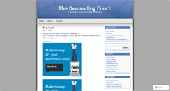 Desktop Screenshot of demandingcouch.wordpress.com