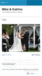 Mobile Screenshot of mikeandkatrinaswedding.wordpress.com