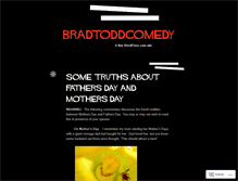 Tablet Screenshot of bradtoddcomedy.wordpress.com