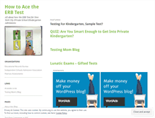 Tablet Screenshot of erbtest.wordpress.com